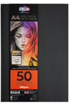 Zieler® A4 Bound Hardback Mixed Media Sketchbook (Portrait), 150gsm, 50 sheets