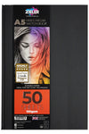 Zieler® A5 Bound Hardback Mixed Media Sketchbook (Portrait), 150gsm, 50 sheets