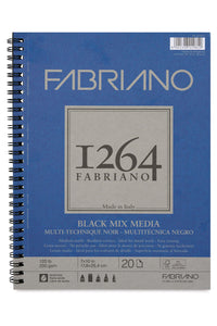 Fabriano 1264 Black Mixed Media Pad