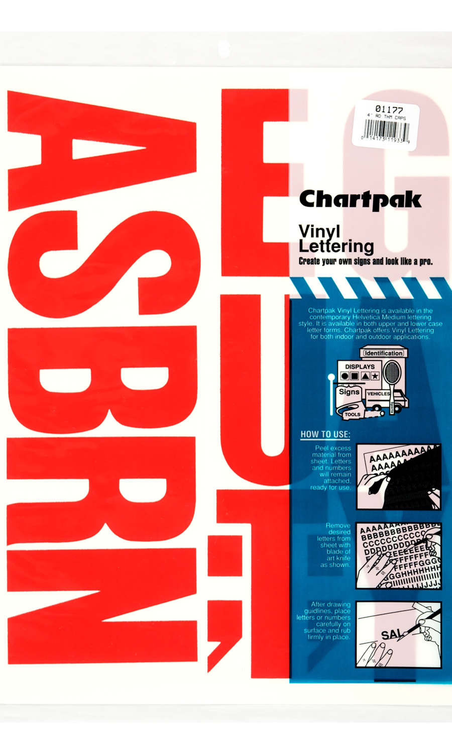 Chartpak Vinyl Letters and Numbers