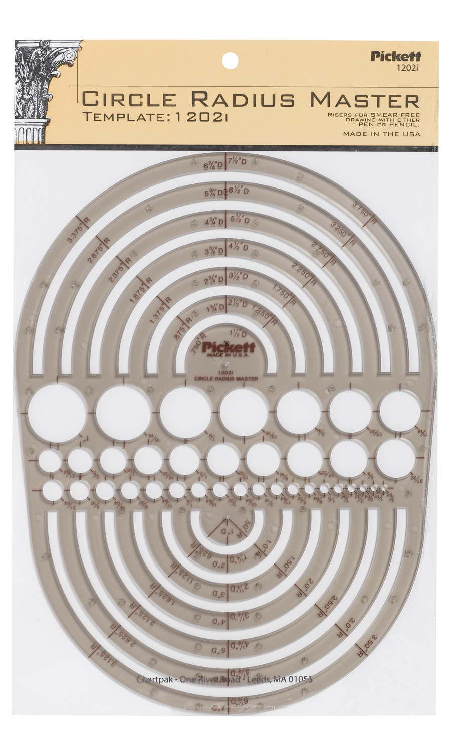 Chartpak Pickett Circle Templates