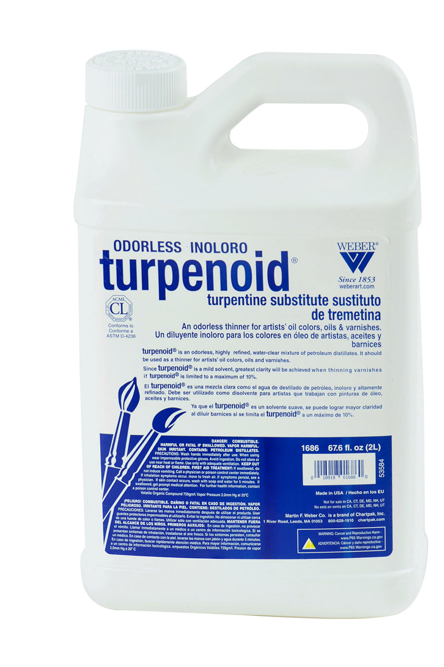 Odorless Turpenoid® 2 L. – Chartpak Factory Store
