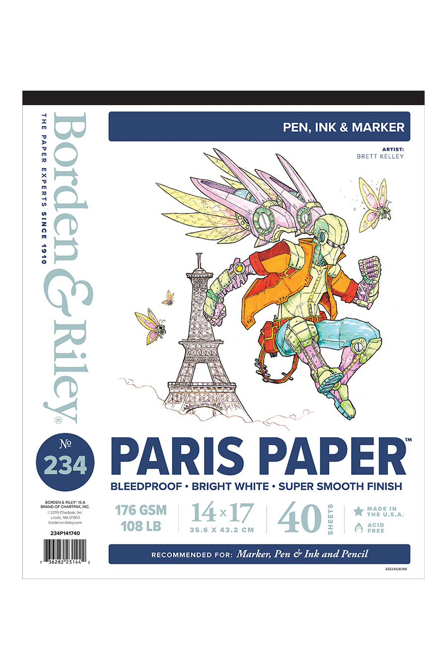 234 Paris Paper, 14x17 Drawing Pad