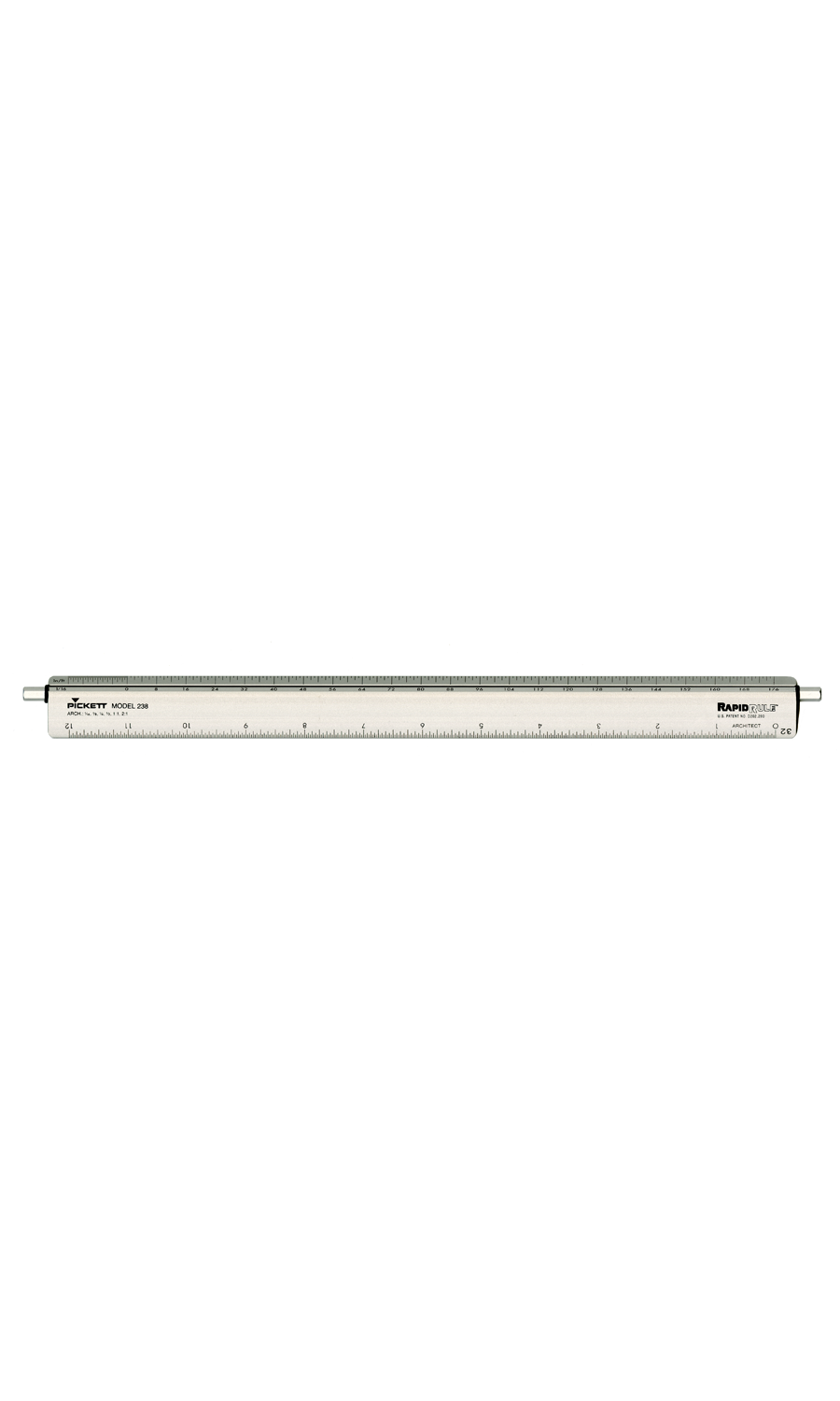 Adjustable Triangular Scale Aluminum Architects Ruler, 12 Adjustable Triangular Scale Aluminum Architects Ruler, 12