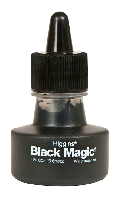 Black Magic, Pigmented #Waterproof Ink 1oz