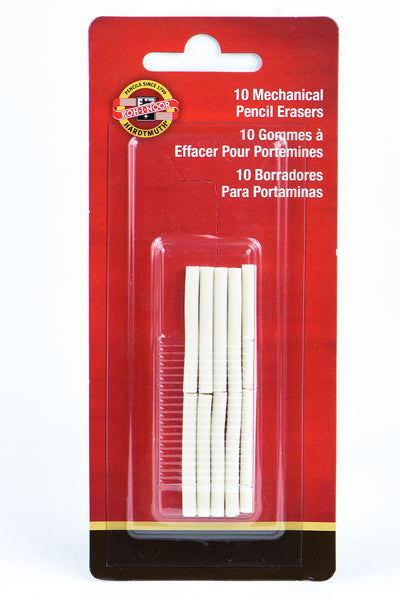 Koh-I-Noor® Mephisto Eraser Refills, 10 Pack, Carded