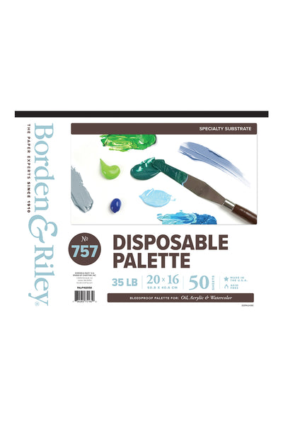 Borden & Riley® #757 Disposable Palette, 16x20 Pad