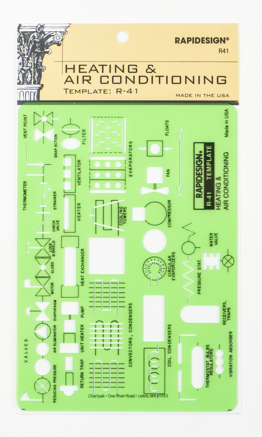 Rapidesign® Heating Air Conditioner Template – Chartpak Factory