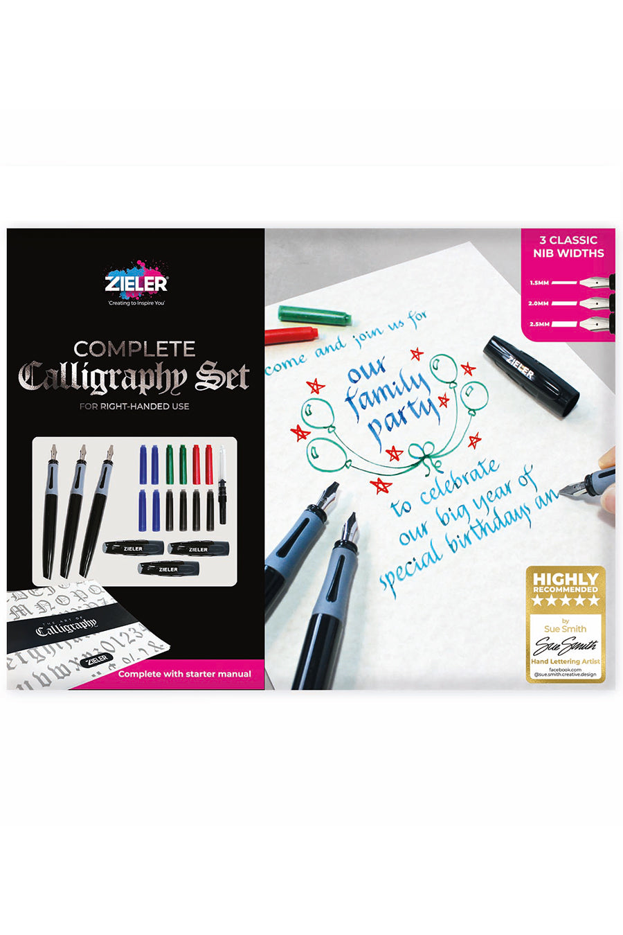 Zieler® Complete Calligraphy Pen Set, 17-Pieces