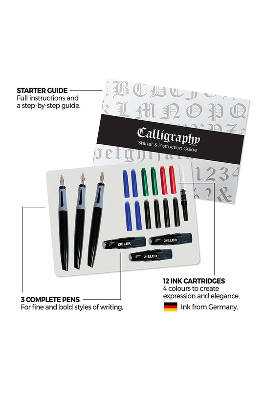 Zieler® Complete Calligraphy Pen Set, 17-Pieces – Chartpak Factory