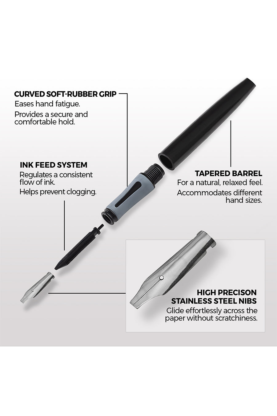 Zieler® Complete Calligraphy Pen Set, 17-Pieces