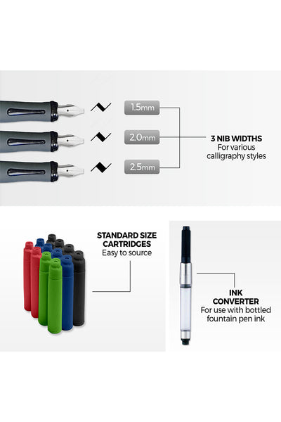 Zieler® Complete Calligraphy Pen Set, 17-Pieces