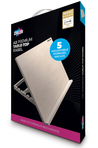 A2 Wooden Table Top Easel with 5 Adjustable Angles