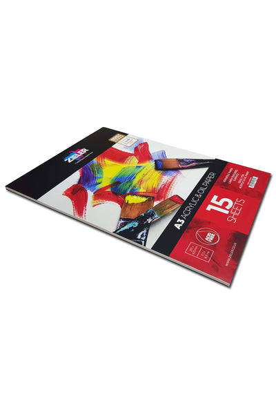 A3 Bound Acrylic & Oil Pad Textured 300gsm, 15 sheets