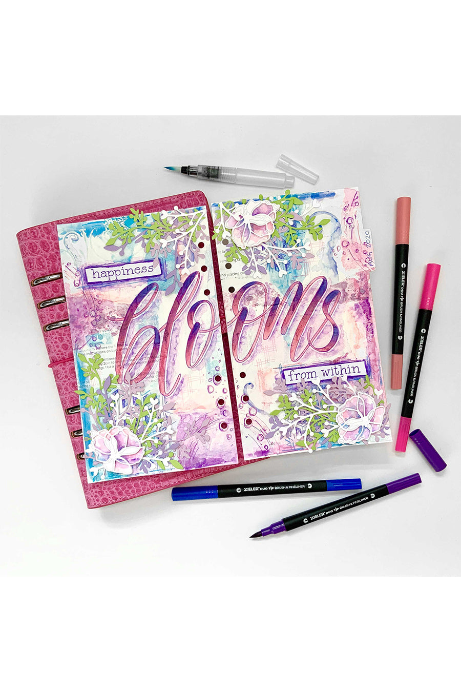 Zieler® Fineliner Pens / Brush Pens (Duo Tip, set of 24)