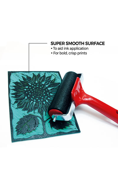 Zieler® 10 x 15cm Soft Cut Lino Printing Bloc Sheets (150mm x 100mm x 3mm), Pack of 10