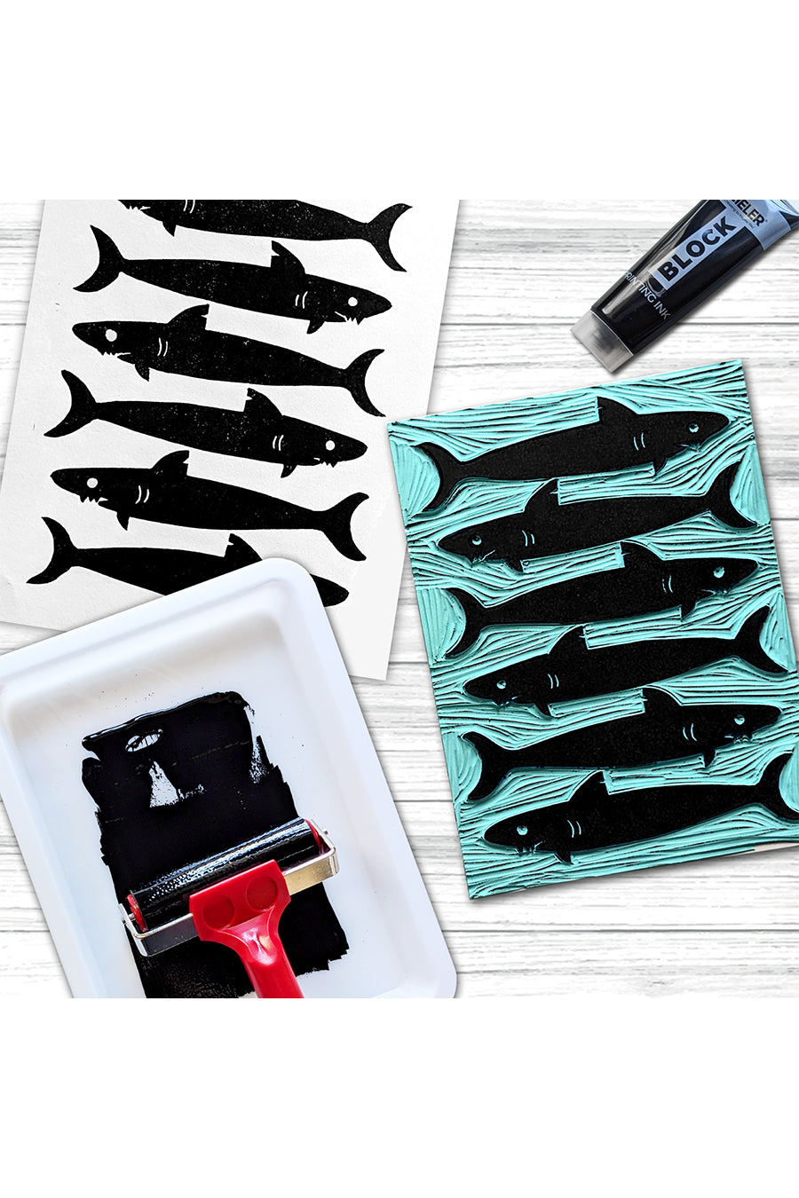 Zieler® 10 x 15cm Soft Cut Lino Printing Bloc Sheets (150mm x 100mm x 3mm), Pack of 10