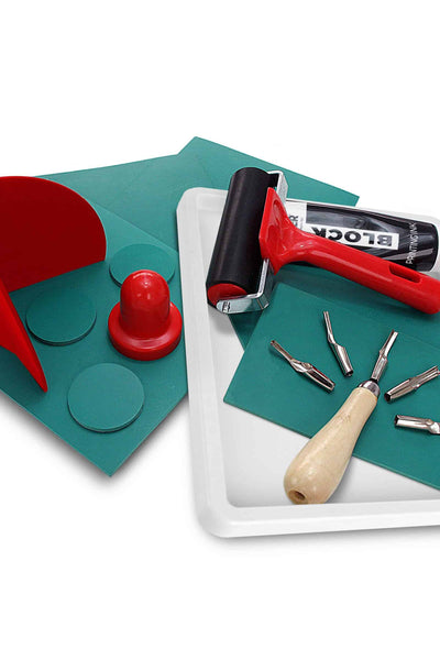 Zieler® Complete Lino Cutting & Printing Kit (30 pcs set)