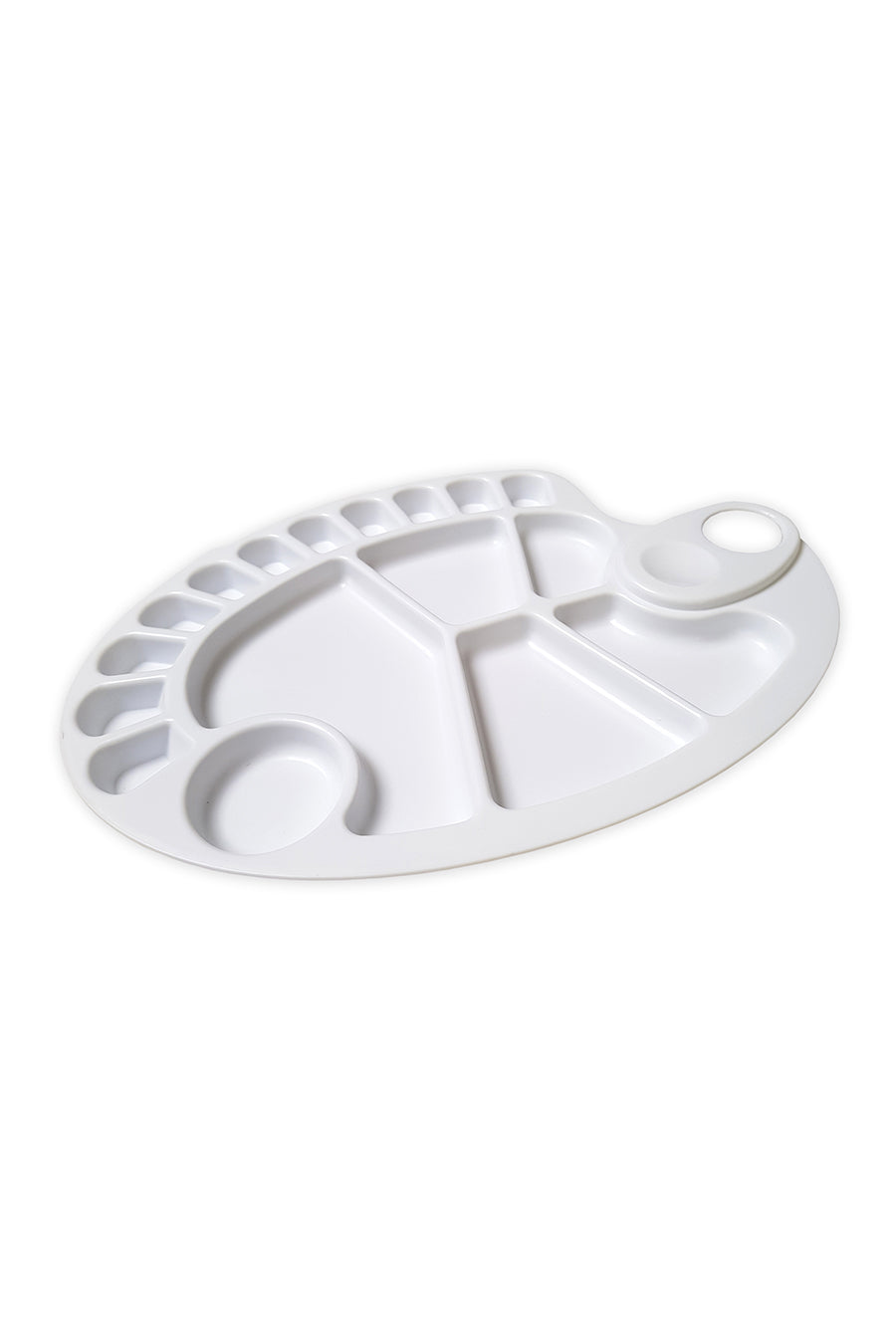 Zieler® Artist Oval Sturdy Plastic 17 Well Palette