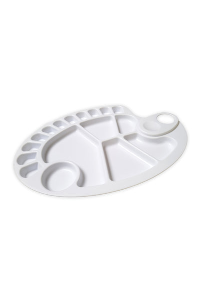 Zieler® Artist Oval Sturdy Plastic 17 Well Palette