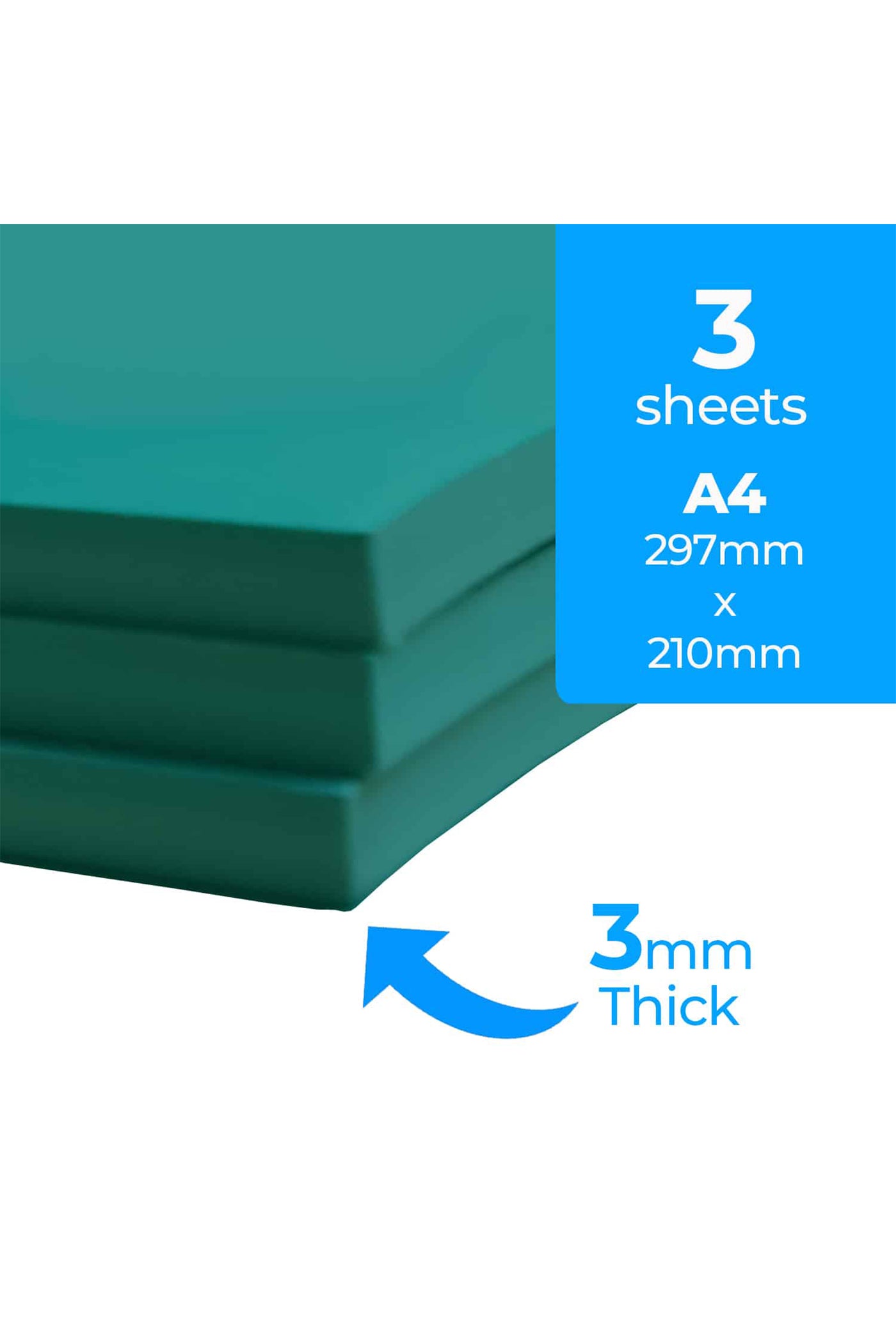 Zieler® A4 Soft Cut Lino Printing Bloc Sheets (297mm x 210mm x 3mm), Pack of 3