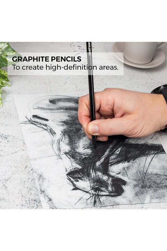 Zieler® 24 Piece Artists Charcoal Drawing Set – Chartpak Factory Store