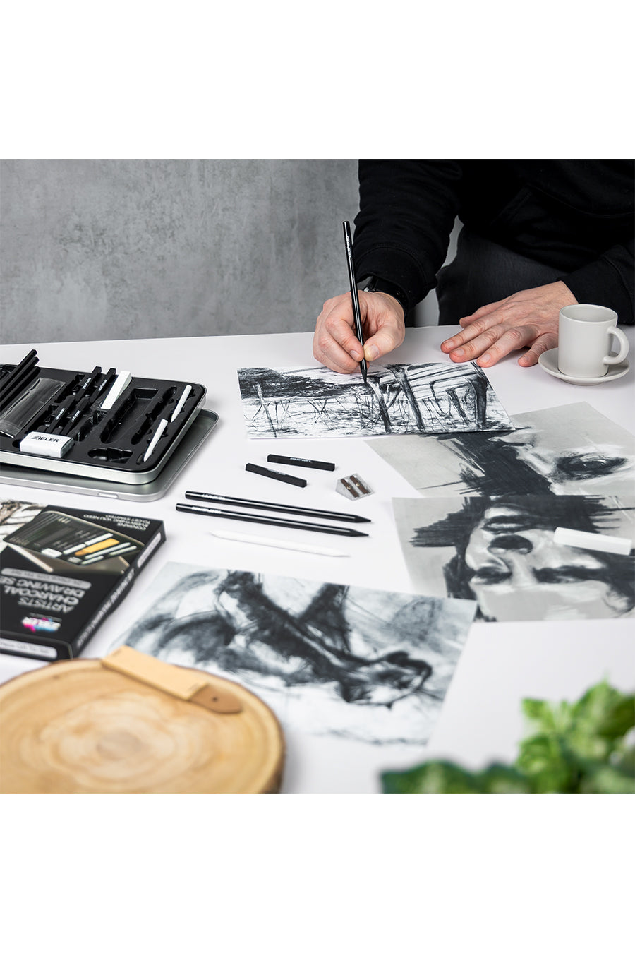 Zieler® 24 Piece Artists Charcoal Drawing Set – Chartpak Factory Store