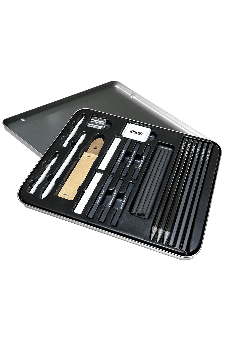 Zieler® 24 Piece Artists Charcoal Drawing Set