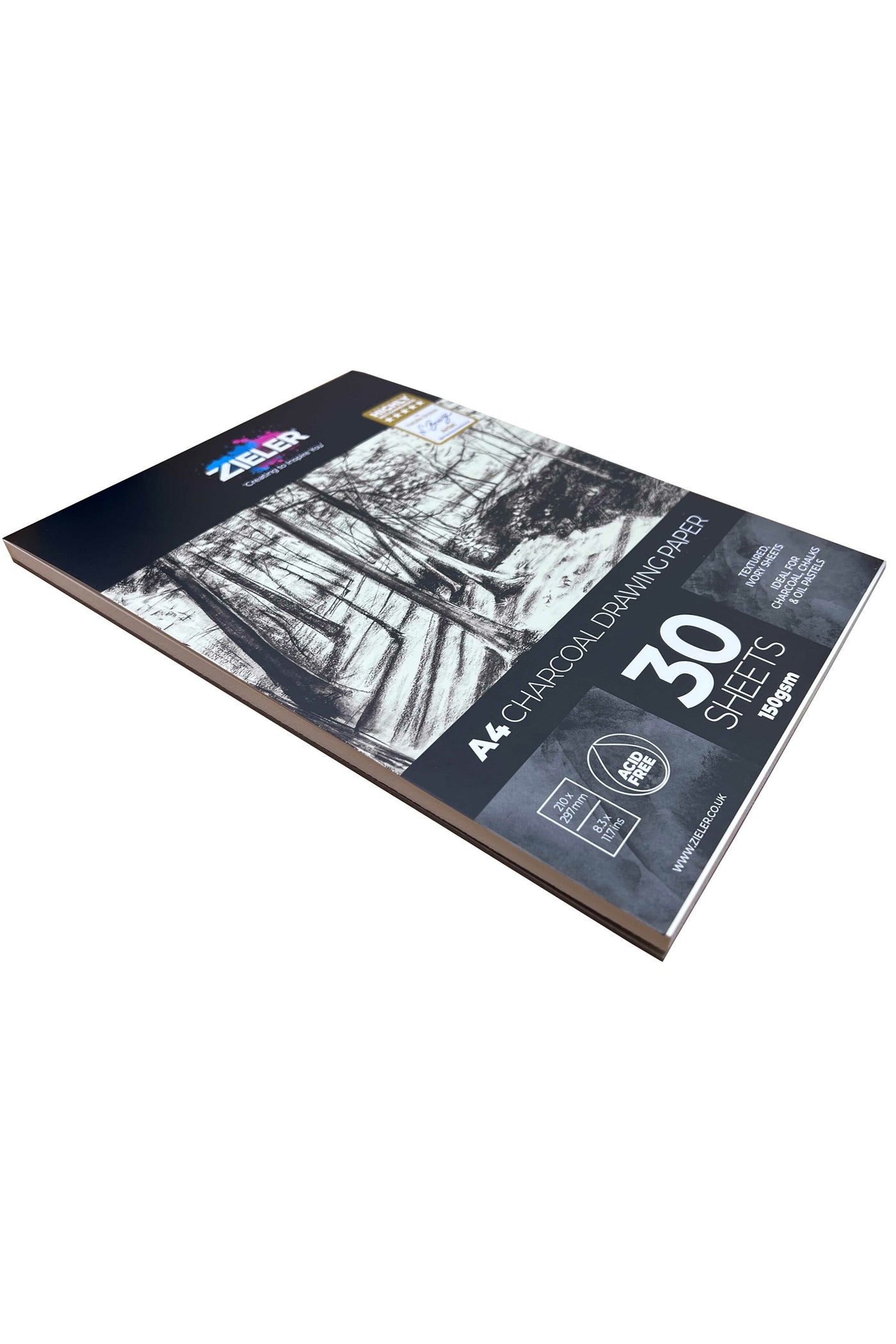 A4 Charcoal Drawing Paper Pad – 150gsm, 30 sheets