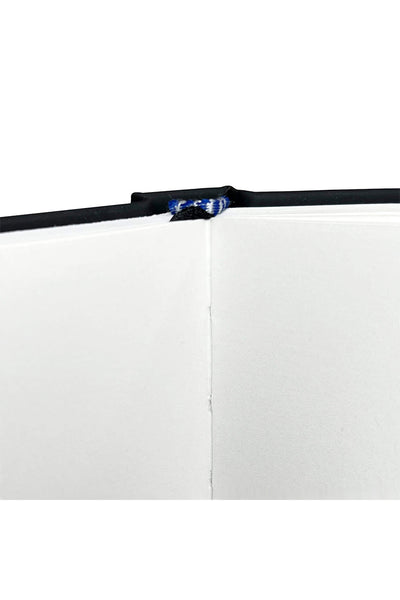 Classic Hardcover Art Sketchbook for Pencil, Ink, Charcoal and Pastel Sketching, 80 sheets – 140gsm, 140mm x 207mm Landscape, Black