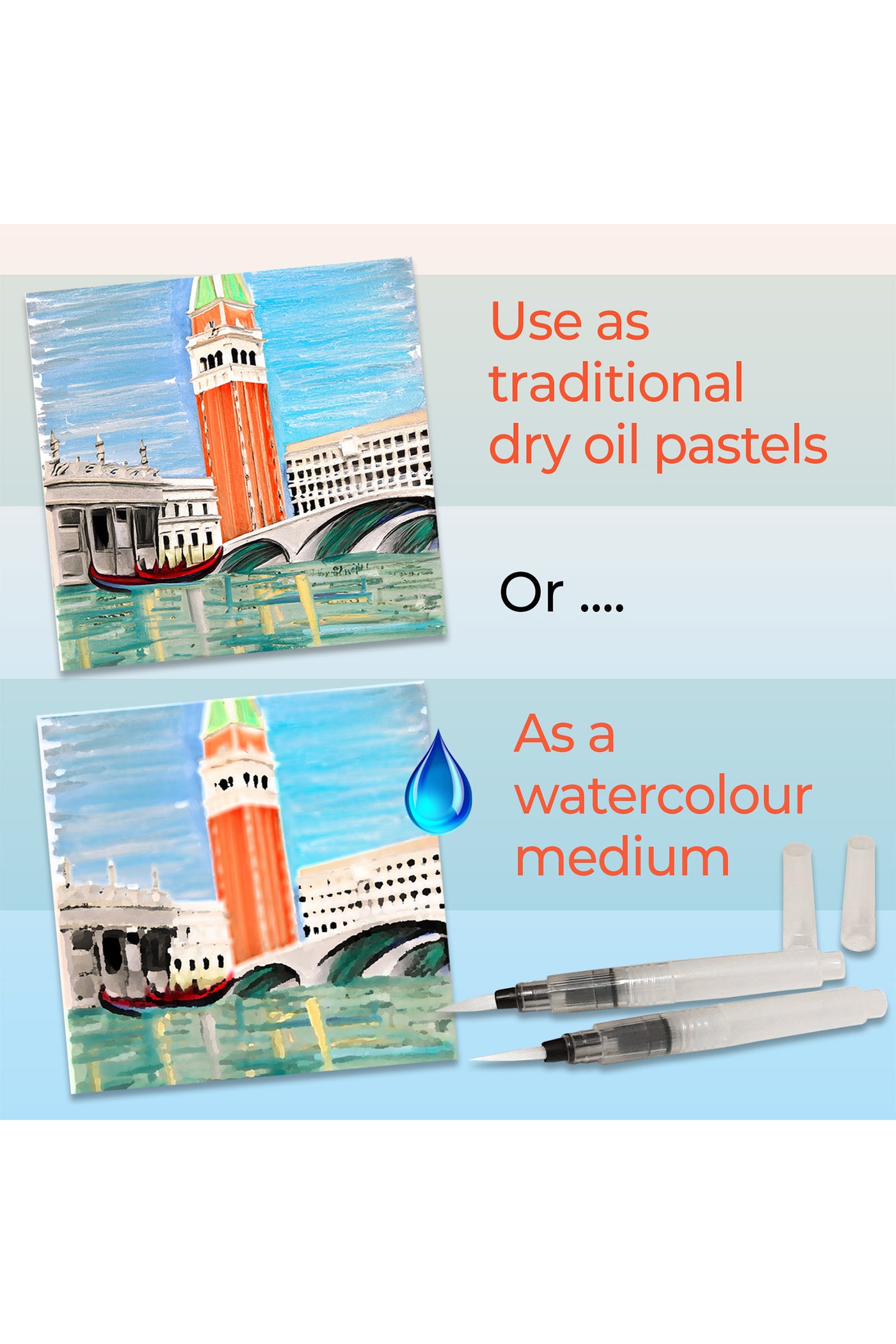 Zieler® 24 Artists Soft Water-soluble Oil Pastels