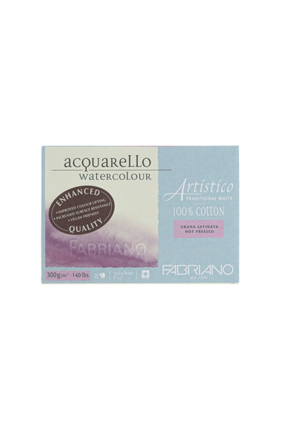 Fabriano Artistico Traditional White Watercolor Block, 140 lb./300 gsm Rough, 14" x 20"