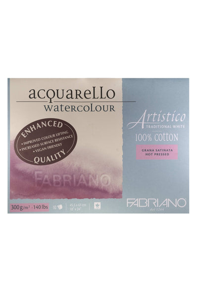 Fabriano Artistico Traditional White Watercolor Block, 140 lb./300 gsm 