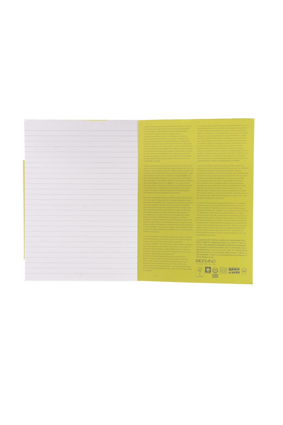Fabriano Ecoqua Plus Perfect-Bound Notebook, 5.8 in x 8.3 in, A5