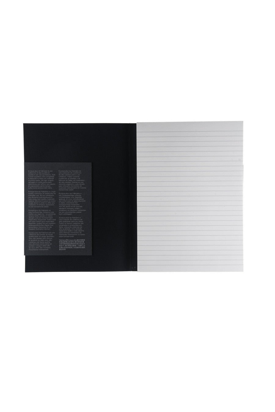 Fabriano Ecoqua Plus Perfect-Bound Notebook, 5.8 in x 8.3 in, A5