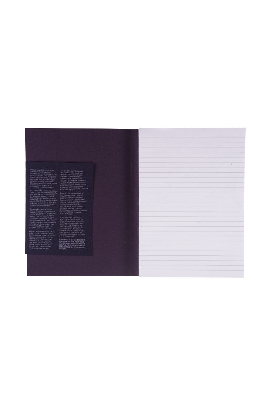 Fabriano Ecoqua Plus Perfect-Bound Notebook, 5.8 in x 8.3 in, A5