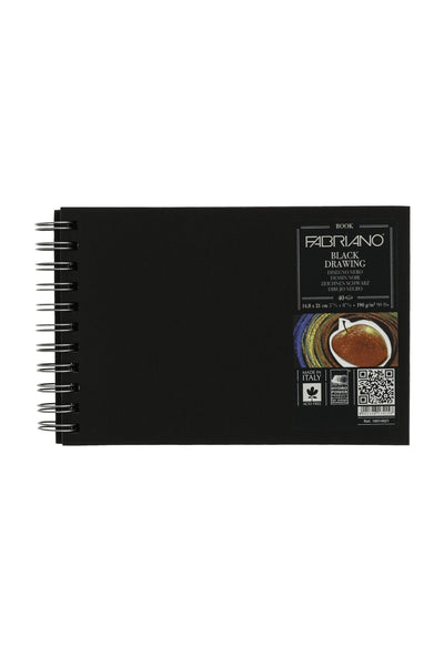 Fabriano Black Drawing Book, 40 Sheets, 190 gsm 