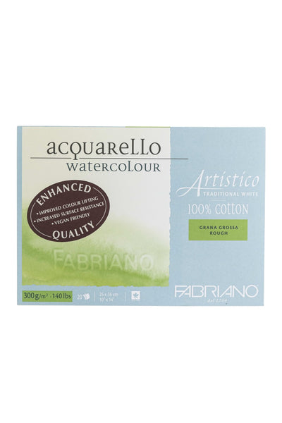 Fabriano Artistico Traditional White Watercolor Block, 140 lb./300 gsm 