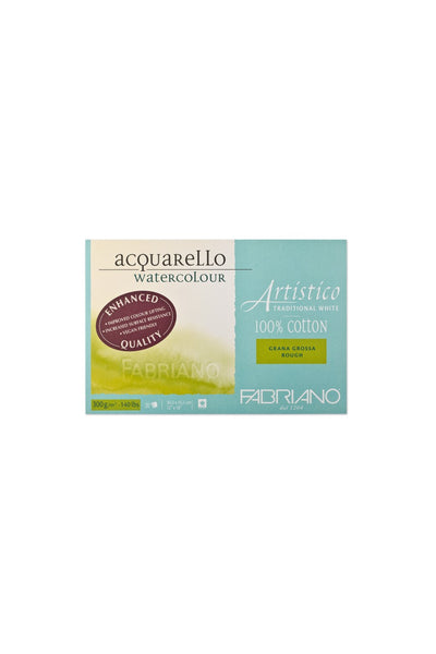 Fabriano Artistico Traditional White Watercolor Block, 140 lb./300 gsm 