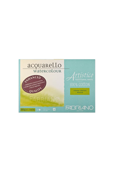 Fabriano Artistico Traditional White Watercolor Block, 140 lb./300 gsm 