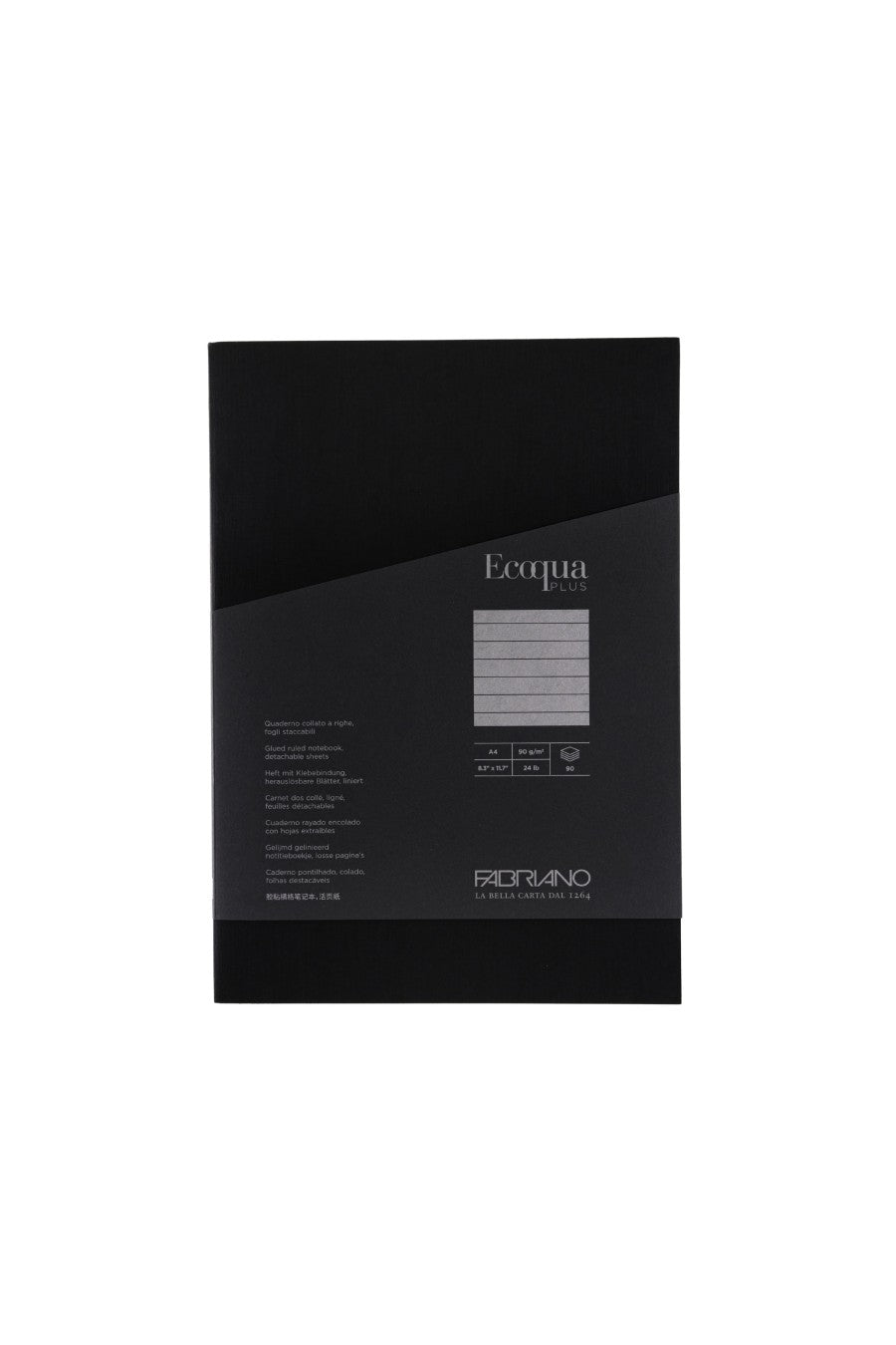 Fabriano Ecoqua Plus Glue-Bound Notebook, 8.3" x 11.7", A4 