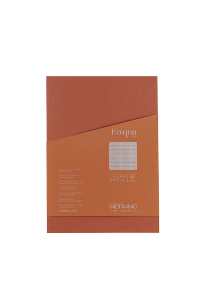 Fabriano Ecoqua Plus Glue-Bound Notebook, 8.3" x 11.7", A4 Lined