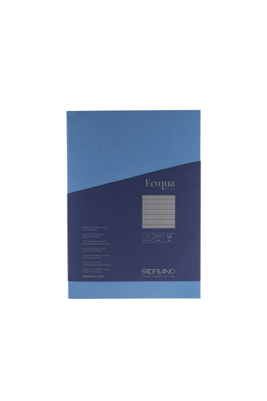 Fabriano Ecoqua Plus Glue-Bound Notebook, 8.3" x 11.7", A4 