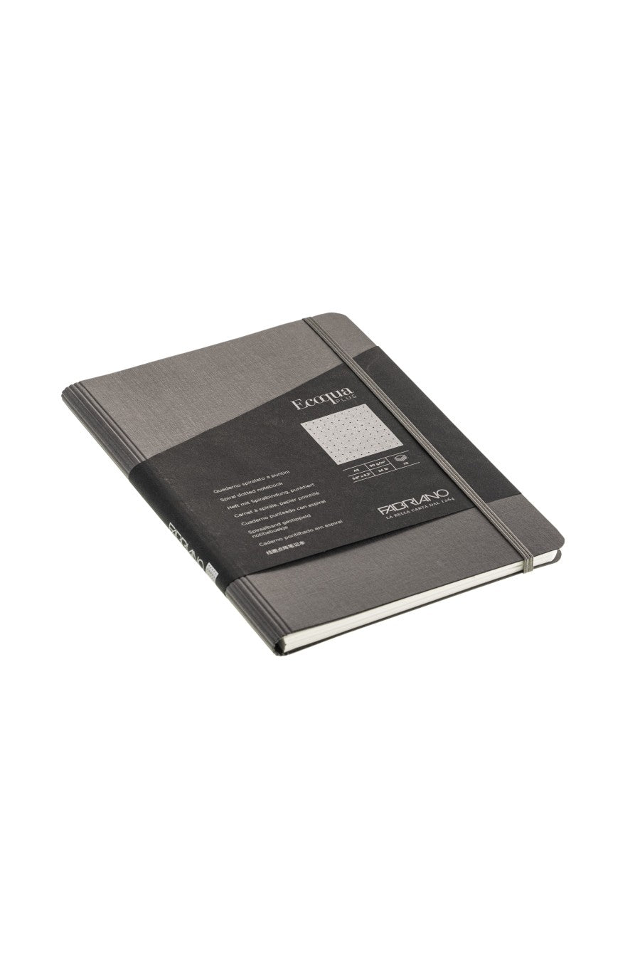 Fabriano Ecoqua Plus Hidden Spiral-Bound Notebook, 5.8" x 8.3", A5 