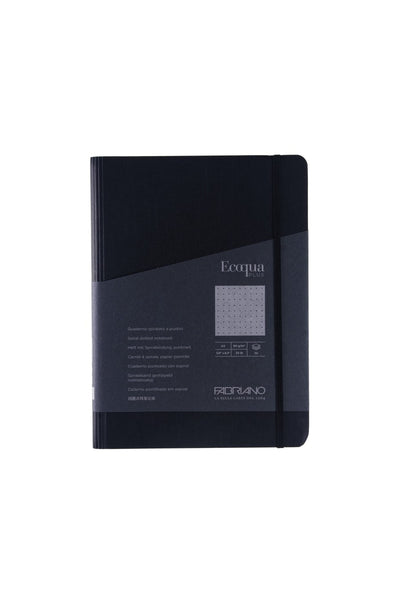 Fabriano Ecoqua Plus Hidden Spiral-Bound Notebook, 5.8" x 8.3", A5 Dotted