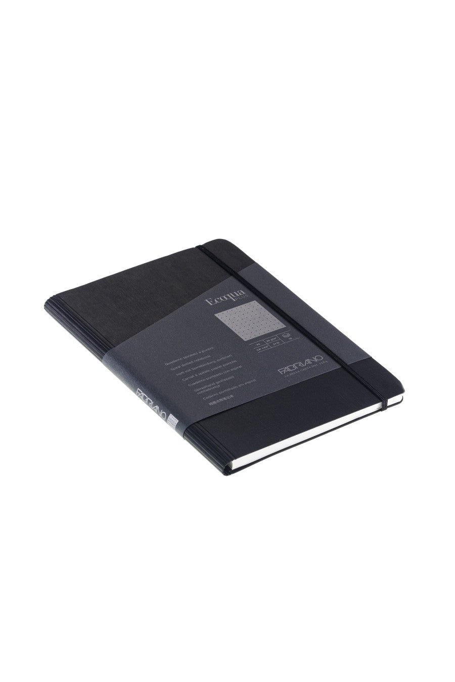 Fabriano Ecoqua Plus Hidden Spiral-Bound Notebook, 5.8" x 8.3", A5 Lined