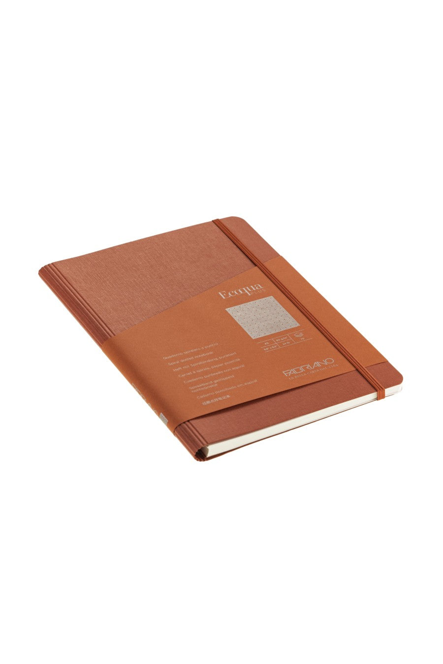 Fabriano Ecoqua Plus Hidden Spiral-Bound Notebook, 5.8" x 8.3", A5 