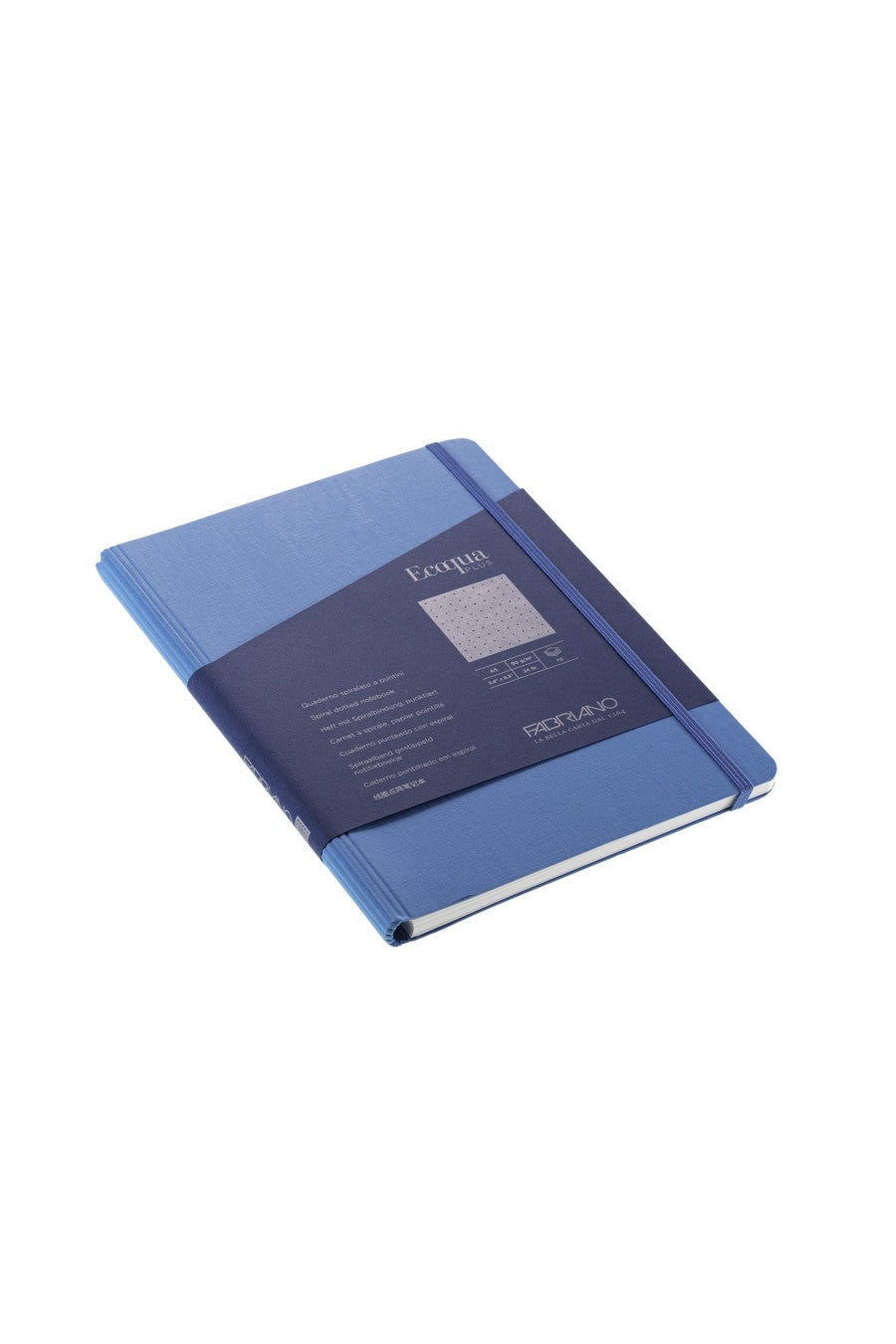 Fabriano Ecoqua Plus Hidden Spiral-Bound Notebook, 5.8" x 8.3", A5 Lined