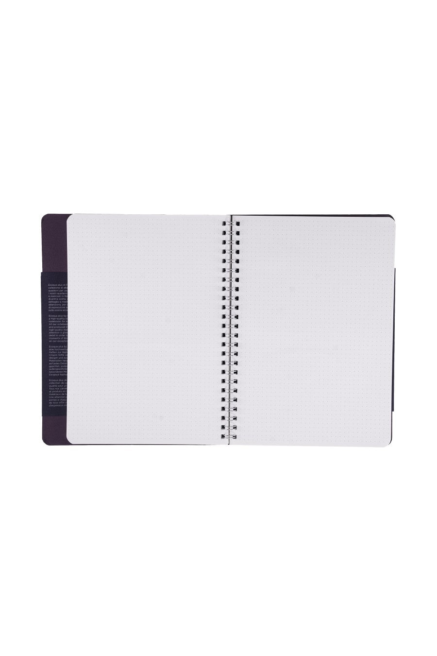 Fabriano Ecoqua Plus Hidden Spiral-Bound Notebook, 5.8" x 8.3", A5 Dotted