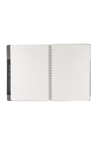 Fabriano Ecoqua Plus Hidden Spiral-Bound Notebook, 8.3" x 11.7", A4 